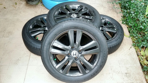 ล้อแม็กฮอนด้า ขอบ16 4รู100 พร้อมยางถอดป้ายแดงกู้ดเยียร์ ปลายปี16 ล้อแม็กฮอนด้า ขอบ16 4รู100 พร้อมยางถอดป้ายแดงกู้ดเยียร์ ปลายปี16