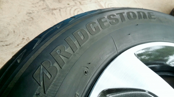 ล้อแม็กฮอนด้า ขอบ15 4รู100 พร้อมยางบริดสโตน อีโคเปีย ปี15(3115) 4ล้อ