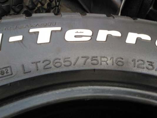 ขายยาง BF 265 x 75 x 16 MT ขายยาง BF 265 x 75 x 16 MT
