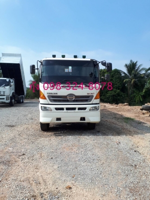 Hino mega 330 แรง ปี 53 แม่เดี่ยวดัมพ์เสรีชัย ไฮสปีด(เฟืองเร็ว) เครื่องเกียร์เดิม ยางเต็ม ไมล์แสนสาม รถพร้อมใช้งาน