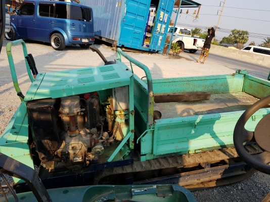 รถดั้มเปอร์แทรคยาง  ดีเซล  เก่านอก  บรรทุกได้1ตัน  มีอินวอย