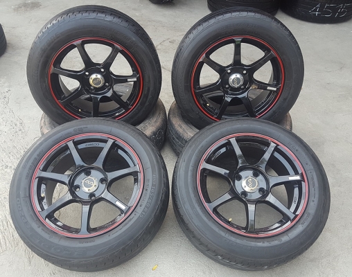 ล้อมือ2 AVS RS7 ขอบ15 พร้อมยาง  4 ล้อ