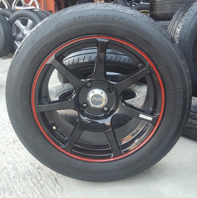 ล้อมือ2 AVS RS7 ขอบ15 พร้อมยาง  4 ล้อ