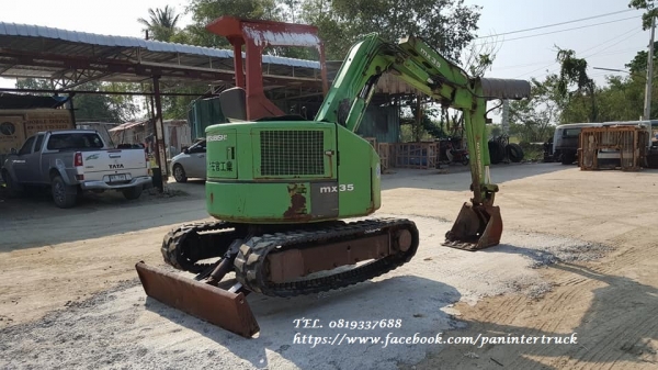 FROM JAPAN สินค้าเก่านอก ขายถูกด่วนๆรถขุดMITSUBISHI -MX35 เครื่องยนต์MITSUBISHI -K4E/ 4 สูบ/คอนโทรลน้ำมัน /ราคาเพียง 220,000 บาท สนใจรีบติดต่อ 0819337688