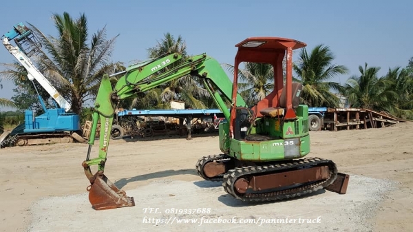 FROM JAPAN สินค้าเก่านอก ขายถูกด่วนๆรถขุดMITSUBISHI -MX35 เครื่องยนต์MITSUBISHI -K4E/ 4 สูบ/คอนโทรลน้ำมัน /ราคาเพียง 220,000 บาท สนใจรีบติดต่อ 0819337688