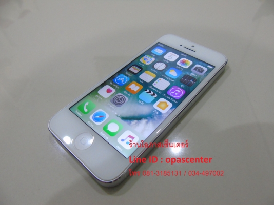 iphone 5 32GB ของแท้ สีเงิน สภาพใหม่ ใช้ได้ปกติ มีที่ชาร์ท กรอบยาง ส่งฟรี iphone 5 32GB ของแท้ สีเงิน สภาพใหม่ ใช้ได้ปกติ มีที่ชาร์ท กรอบยาง ส่งฟรี