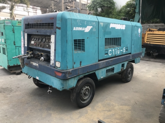 PDS390S เครื่องปั๊มลม Airman 7 บาร์ 350cfm นำเข้าจากญี่ปุ่น ติดต่อ ใหม่ 089-7945153