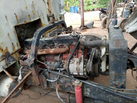 ขายด่วนเครื่องHINO WO6E 180 แรงพร้อมใช้พร้อมหม้อน้ำ+ใบคุมเครื่องติดดีไม่มีไอ