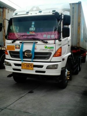 ขายรถเทรลเลอร์หัวลาก Hino พร้อมหางพื้นเรียบ3เพลา ราคา 1,650,000 บาท เจ้าของขายเอง โทร 0868170894