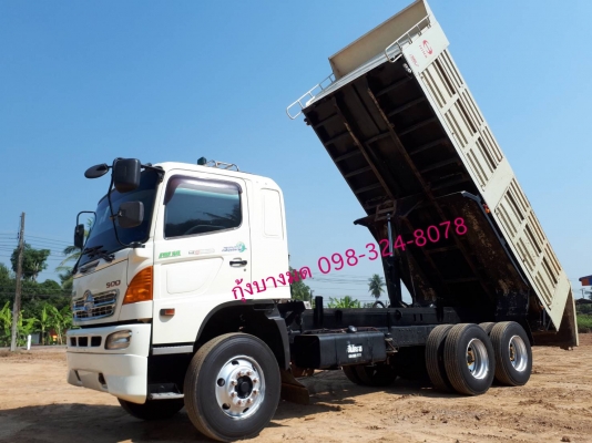 Hino mega 330 แรง ปี 53 แม่เดี่ยวดัมพ์เสรีชัย ไฮสปีด(เฟืองเร็ว) เครื่องเกียร์เดิม ยางเต็ม ไมล์แสนสาม รถพร้อมใช้งาน