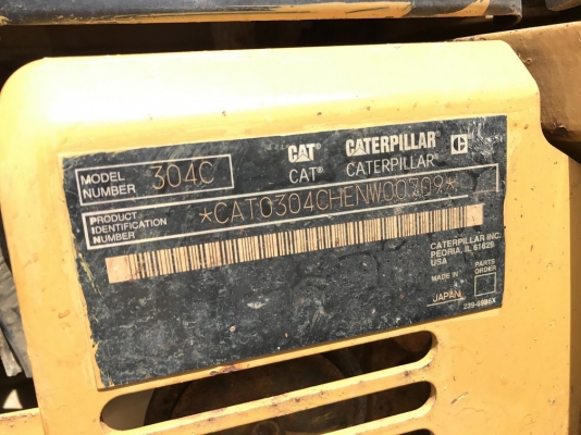 CAT 304CCR มีไลน์กระแทก ปั้มนิ้ว ปี 2006 (เทียบเท่า PC40MR-2) จากญี่ปุ่น
