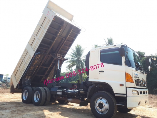 Hino mega 330 แรง ปี 53 แม่เดี่ยวดัมพ์เสรีชัย ไฮสปีด(เฟืองเร็ว) เครื่องเกียร์เดิม ยางเต็ม ไมล์แสนสาม รถพร้อมใช้งาน