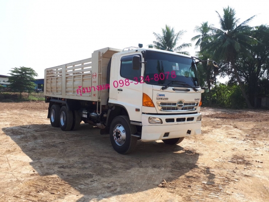 Hino mega 330 แรง ปี 53 แม่เดี่ยวดัมพ์เสรีชัย ไฮสปีด(เฟืองเร็ว) เครื่องเกียร์เดิม ยางเต็ม ไมล์แสนสาม รถพร้อมใช้งาน