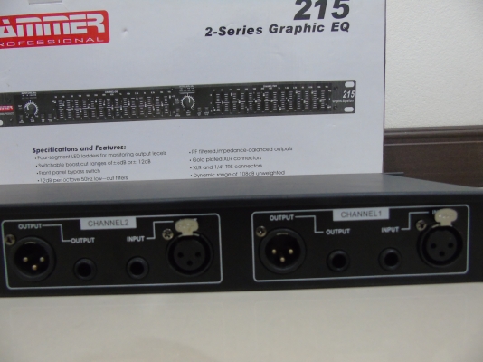 HAMMER EQ-215 EQUALIZER 2 x 15 BAND สภาพใหม่