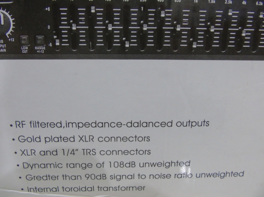 HAMMER EQ-215 EQUALIZER 2 x 15 BAND สภาพใหม่