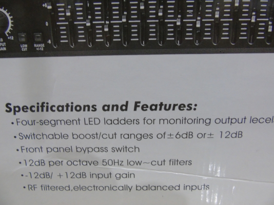 HAMMER EQ-215 EQUALIZER 2 x 15 BAND สภาพใหม่