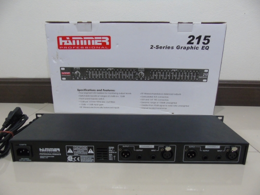 HAMMER EQ-215 EQUALIZER 2 x 15 BAND สภาพใหม่ HAMMER EQ-215 EQUALIZER 2 x 15 BAND สภาพใหม่