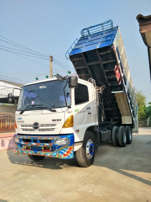 Hino Mega FM  260 ดั้มเกษตร เครื่องดี เกียร์ดี คัชซีสวย รถพร้อมใช้งาน เอกสารพร้อมโอน โทร 0821-698998,089-7020483