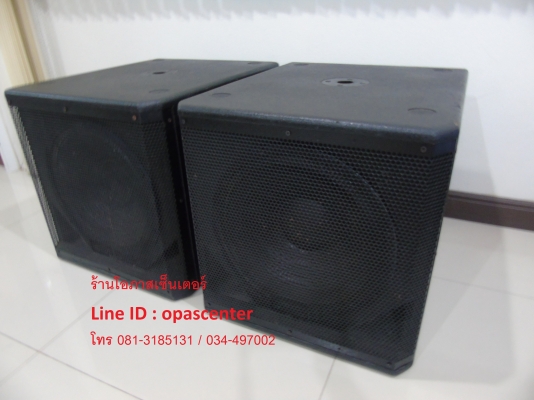 ตู้ลำโพง 15นิ้ว ซับเบส NAKOYA MDF-15C 1 คู่ ตะแกรงเหล็ก มือสอง สภาพใหม่