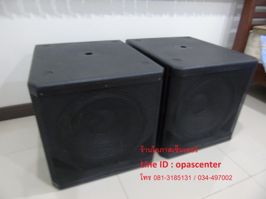 ตู้ลำโพง 15นิ้ว ซับเบส NAKOYA MDF-15C 1 คู่ ตะแกรงเหล็ก มือสอง สภาพใหม่
