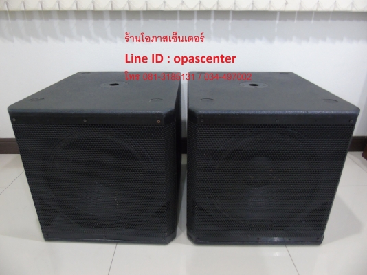 ตู้ลำโพง 15นิ้ว ซับเบส NAKOYA MDF-15C 1 คู่ ตะแกรงเหล็ก มือสอง สภาพใหม่