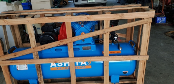 ปั้มลม 2 หัว 3 แรง ถัง 200 ลิตร ไฟ 220 v.