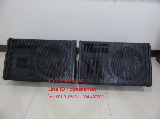 ตู้ลำโพง 12 นิ้ว 400วัตต์ NAKOYA รุ่น MDF-121 1 คู่ คางหมู ตะแกรงเหล็ก มือสอง สภาพใหม่