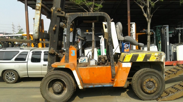 ฝากขายครับ รถยกโตโยต้า 8 ตัน เครื่องดีเซล เกียร์ออโต้ แผงงายกตู้คอนเทนเนอร์