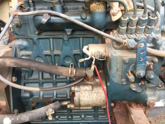 ขายเครื่อง KUBOTA 4สูบ 25M โซลินอยล์ปั๊ม สายไฟ 3 เส้น