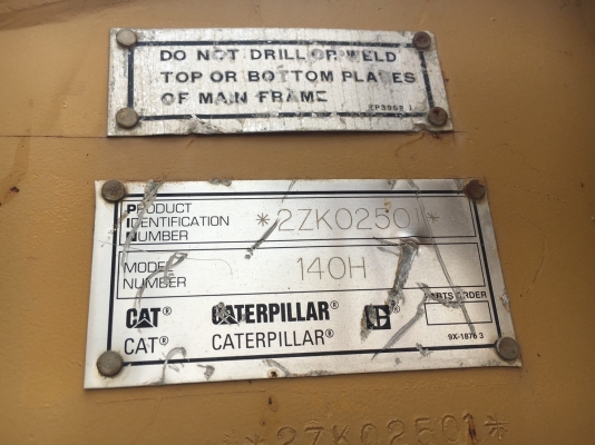 Caterpillar 140H #2ZK02501 รถเกรด อเมริกา โทร. 080-6565422 (หนิง)