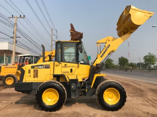 ขายรถตักล้อยาง KOMATSU WA100-6 ปี 2012 รถนอกนำเข้าจากญี่ปุ่น สภาพสวยพร้อมใช้ มีVDOการทำงานครับ