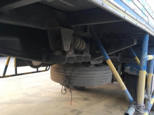 รถพ่วง 24 ล้อ Hino mega 320 แรง ปี 50 แม่ลูกดัมพ์อู่ธวัชชัยชุดใหญ่ ใส่ของได้ 29.9 ตัน พื้นฝาหน้าและตระแกรงแสตนเลส ทะเบียนพร้อม แถมยางใหม่ 6 เส้น