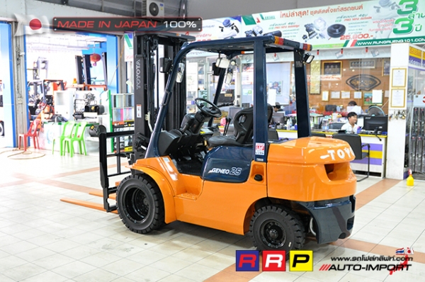 ขายรถโฟล์คลิฟท์มือสอง TOYOTA รุ่น 7FD25-24933 นำเข้าจากประเทศญี่ปุ่น 100\% ไม่เคยใช้งานในไทย ขายรถโฟล์คลิฟท์มือสอง TOYOTA รุ่น 7FD25-24933 นำเข้าจากประเทศญี่ปุ่น 100\% ไม่เคยใช้งานในไทย