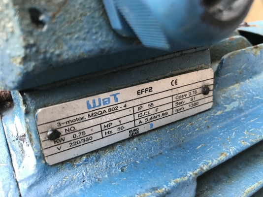 ขายเกียร์ปั้มดูดน้ำมัน-ของเหนียว Oriental-Koshin Japan พร้อมมอเตอร์ 1HP. 380V สภาพสวย พร้อมใช้งาน ราคา 3,800 บาท