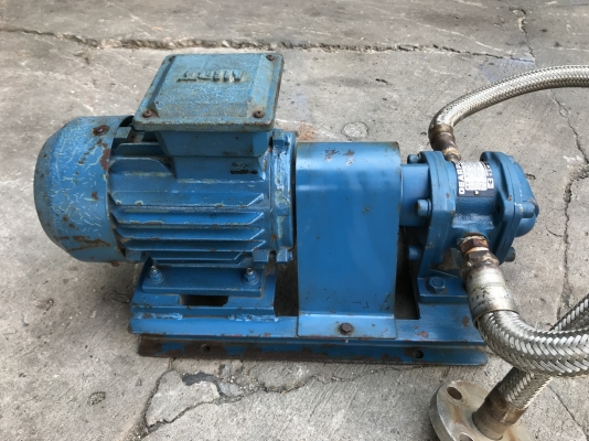 ขายเกียร์ปั้มดูดน้ำมัน-ของเหนียว Oriental-Koshin Japan พร้อมมอเตอร์ 1HP. 380V สภาพสวย พร้อมใช้งาน ราคา 3,800 บาท