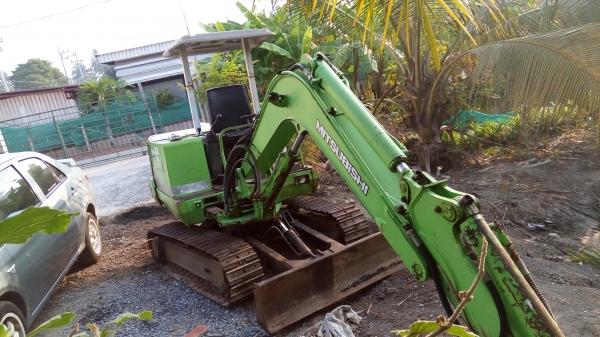 รถแบคโฮมิตซูบิชิ mm30 ปั้มนิ้ว คอนโทรน้ำมัน เครื่องดี ระบบดี สภาพภายนอกสวย