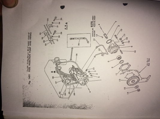 6130-72-3110 เฟืองยอยปั้มโซล่า KOMATSU S4D105-2 S4D105-3