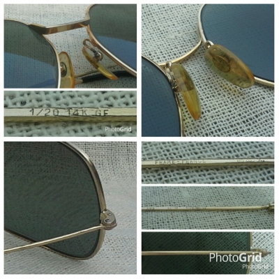 แว่นตาฝรั่งเศสโกลฟิลด์ 14 K ทศวรรษที่ 1960&#039;s โมเดลหล่ออมตะ &#039;สี่เหลี่ยม - คลาสสิค&#039; Vin