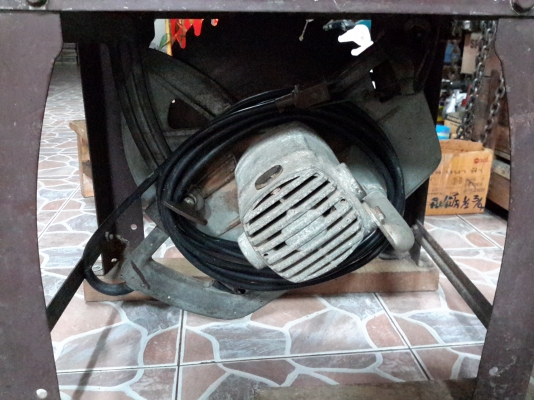 เลื่อยวงเดือน HITACHI 13นิ้วพร้อมโต๊ะเหล็กปรับขึ้นลงของเก่าเก็บผลิตญี่ปุ่น