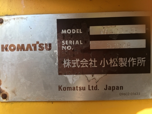 KOMATSU WA400-3E จากญี่ปุ่นแท้ สภาพสวย พร้อมใช้งาน โทร.090-986-2521 อ๊อบ