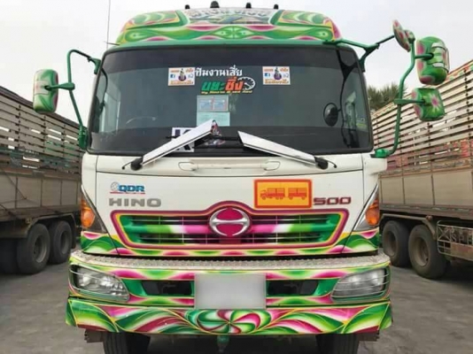 พ่วง 22 ล้อ ฮีโน่ FM1A 344 แรง ปี 57 ไมล์ 180,000 กม. กระบะมิเนียม - ดั้ม อู่ ไทยมาวิน โคราช