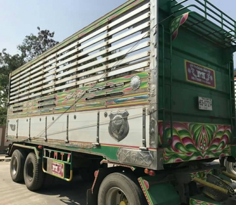 พ่วง 22 ล้อ ฮีโน่ FM1A 344 แรง ปี 57 ไมล์ 180,000 กม. กระบะมิเนียม - ดั้ม อู่ ไทยมาวิน โคราช