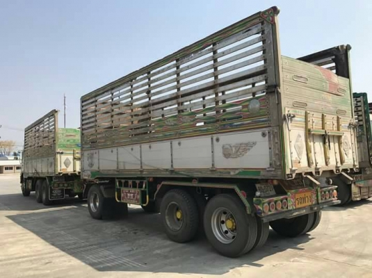 พ่วง 22 ล้อ ฮีโน่ FM1A 344 แรง ปี 57 ไมล์ 180,000 กม. กระบะมิเนียม - ดั้ม อู่ ไทยมาวิน โคราช