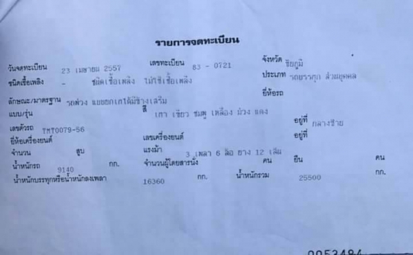 พ่วง 22 ล้อ ฮีโน่ FM1A 344 แรง ปี 57 ไมล์ 180,000 กม. กระบะมิเนียม - ดั้ม อู่ ไทยมาวิน โคราช