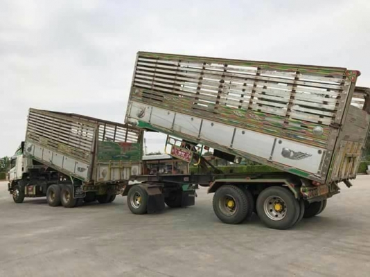 พ่วง 22 ล้อ ฮีโน่ FM1A 344 แรง ปี 57 ไมล์ 180,000 กม. กระบะมิเนียม - ดั้ม อู่ ไทยมาวิน โคราช