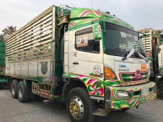 พ่วง 22 ล้อ ฮีโน่ FM1A 344 แรง ปี 57 ไมล์ 180,000 กม. กระบะมิเนียม - ดั้ม อู่ ไทยมาวิน โคราช