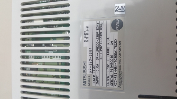 ขาย MITSUBISHI AC Servo Amplifier Mr-j2s-100a ( Mrj2s100a )สภาพใหม่มาก พร้อมใช้งาน โทร 094-7493794 ขาย MITSUBISHI AC Servo Amplifier Mr-j2s-100a ( Mrj2s100a )สภาพใหม่มาก พร้อมใช้งาน โทร 094-7493794