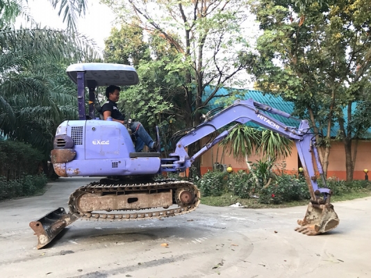 ขายแบคโฮHITACHI EX22(ลายหัวแย๊ก)พิมพ์นิยมเก่านอก100\%PC25(ปั้มนิ้ว)(คอนโทลน้ำมัน)แน่นๆ เดิมจากญี่ปุ่น ทำงานสมบูรณ์ทุกระบบ รับรองไม่ผิดหวัง 285,000 เท่านั้น!!