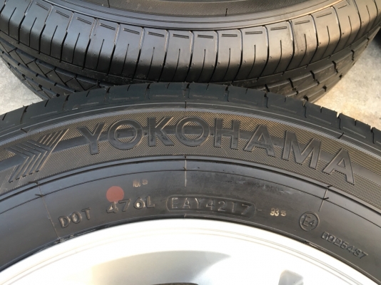 แม็กป้ายแดง ISUZU D-MAX BLUE POWER ขอบ 15 พร้อมยางป้ายแดง Yokohama 205-70-15 ปลายปี 17