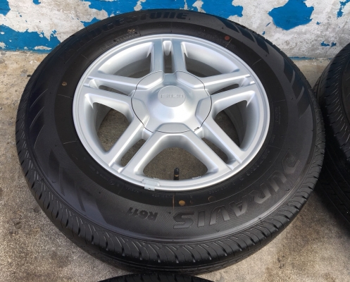 แม็กป้ายแดง ISUZU Blue Power ขอบ 16 พร้อมยางป้ายแดง 215-70-16 ลงพื้นปี 18